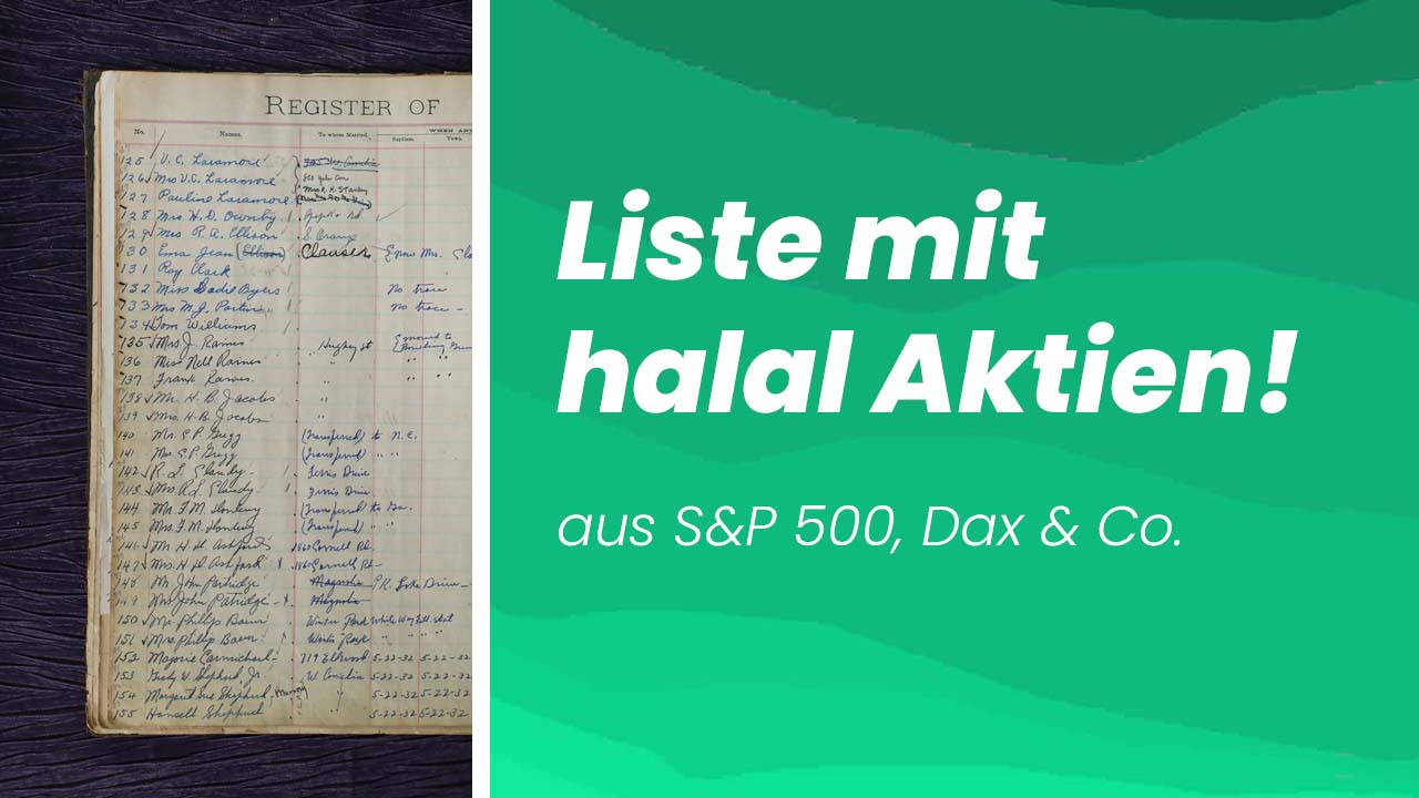 Halal Aktien - Liste